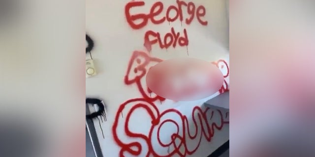The football stadium press box at Blue Valley High School in Overland Park, Kansas was vandalized with racial, homophobic, and antisemitic graffiti.