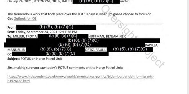 Emails show communications between CBP and DHS officials.