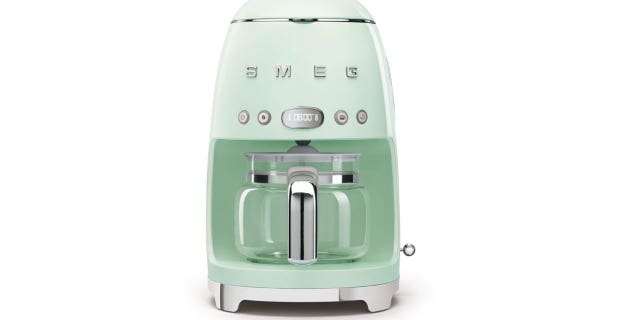 A SMEG 50's Retro Style Aesthetic Drip Filter Coffee Machine.