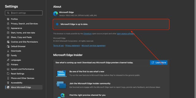 Microsoft Edge updates.