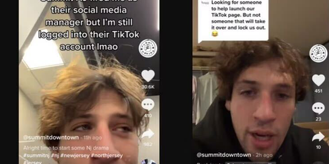 Graham Colligan, former social media manager for Summit Downtown, kept posting from the organization's TikTok account after he said he was fired.