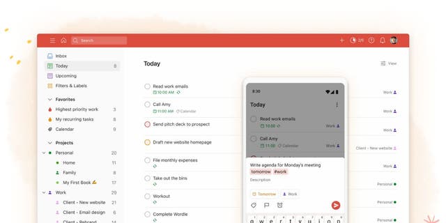 Todoist doesn't just let you list tasks you need to complete.