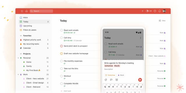 Todoist doesn't just let you list tasks you need to complete.