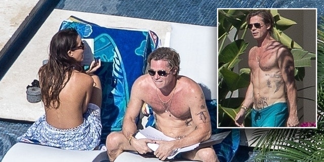Brad Pitt et sa petite amie Ines de Ramon ont gardé leurs chemises dans leur chambre pour un après-midi ensoleillé à Cabo.