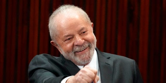 Brazilian President-elect Luiz Inacio Lula da Silva smiles during his election certification ceremony at the Supreme Electoral Court in Brasilia, Brazil, Monday, Dec. 12, 2022. 
