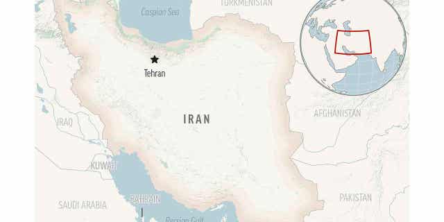 A locator map for Iran with its capital, Tehran, is pictured above. A defense official from Iran was sentenced to death after being convicted of spying for the United Kingdom. 