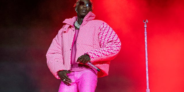 Rapper Young Thug performs at the Lollapalooza Music Festival, Aug. 1, 2021, at Grant Park in Chicago.