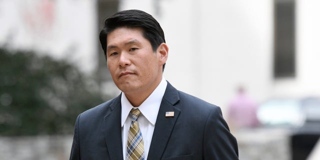 US Attorney Robert Hur arrives at the US Supreme Court in Baltimore on Nov.  21, 2019.