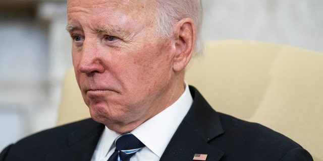 President Joe Biden during a meeting in the Oval Office of the White House, Friday, Jan. 13, 2023, in Washington. 