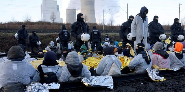 Activists block rail tracks to RWE's Neurath II lignite-fired power plant Following the eviction of L'tzerath, coal opponents continued their protests at several locations in North Rhine-Westphalia on Tuesday morning.