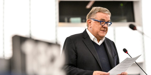 Pier Antonio Panzeri, above, addresses a plenary in Strasbourg, France, on March 26, 2019. Panzeri, the alleged ringleader of a European Union corruption scandal linked to Qatar and Morocco, has decided to reveal information about the scandal in exchange for a lighter sentence, Belgian prosecutors said on Jan. 17, 2023.