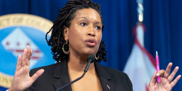 District of Columbia Mayor Muriel Bowser speaks during a news conference Nov. 9, 2022, in Washington.