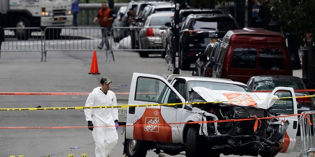 bike path terror attack scene