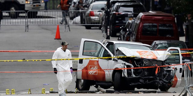 bike path terror attack scene