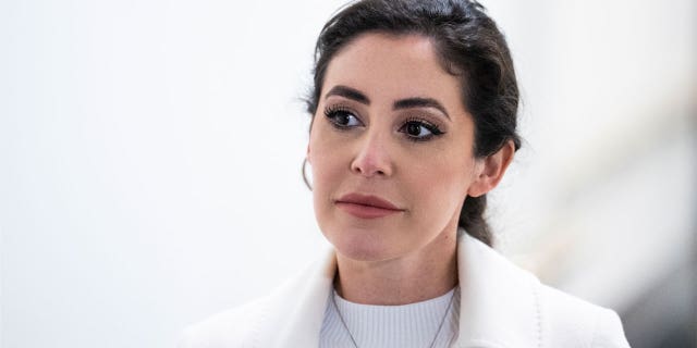 Rep. Anna Paulina Luna, R-Fla., is seen outside a House Republican Conference meeting in the U.S. Capitol in Washington, D.C, on Jan. 10, 2023.