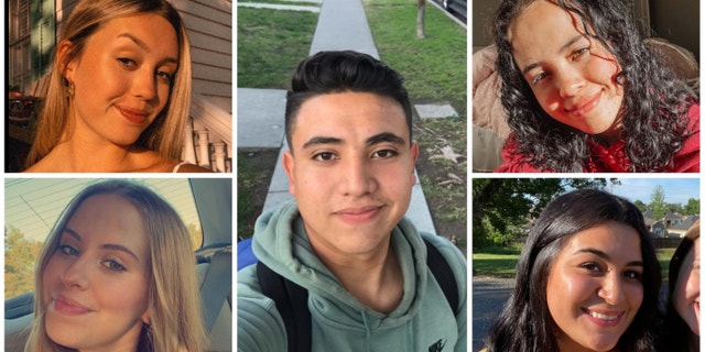 From top left, clockwise, Ava Luplow, Salomon Correa, Andrea Prime, Magdalene Franco and Susana "Suzy" Prime.