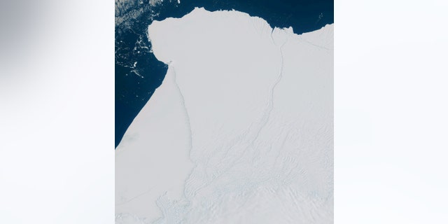The Brunt Ice Shelf is pictured in Coats Land, Antarctica, January 24, 2023.