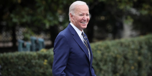 US President Joe Biden leaves the White House on January 19, 2023 in Washington, DC.  Biden is due to travel to California today to inspect damage from recent hurricanes. 
