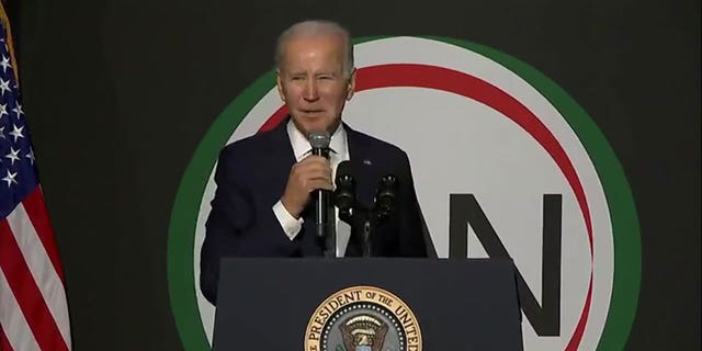 President Biden spoke about gun control during the National Action Network's annual The Dream Defined on Monday.