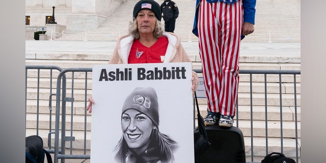 Witthoeft was arrested in Washington on Friday after refusing to get out of the street during a demonstration on the two-year anniversary, police said.