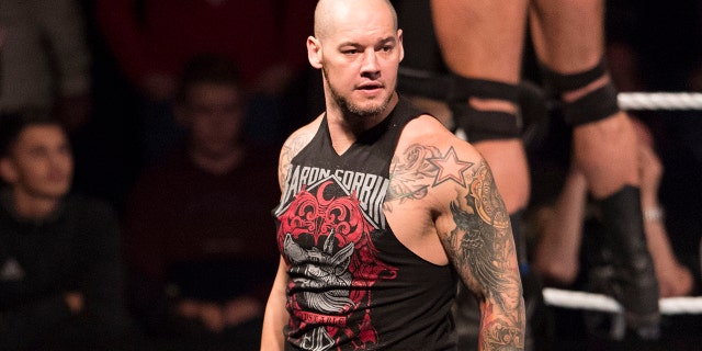 Baron Corbin durante el WWE Live Show en Lanxess Arena el 7 de noviembre de 2018 en Colonia, Alemania.