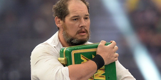 Baron Corbin durante SummerSlam 2021 en el Allegiant Stadium en Paradise, Nevada, el 21 de agosto de 2021.