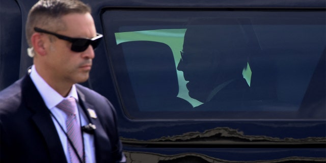 Secret Service agent protects President Biden in Delaware