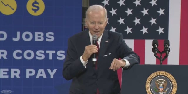 President Biden spoke about the economy and his first two years in office in Springfield, Virginia on Thursday.