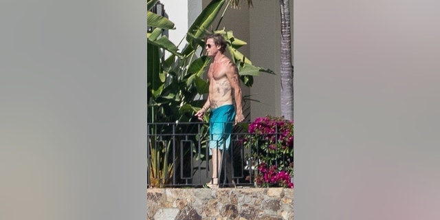 Brad Pitt se promène dans une villa de luxe pendant les vacances d'hiver avec sa petite amie Ines de Ramon à Cabo San Lucas, au Mexique.