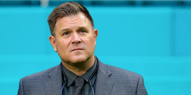 General Manager Brian Gutekunst of the Green Bay Packers before a game against the Miami Dolphins at Hard Rock Stadium on December 25, 2022 in Miami Gardens, Florida.