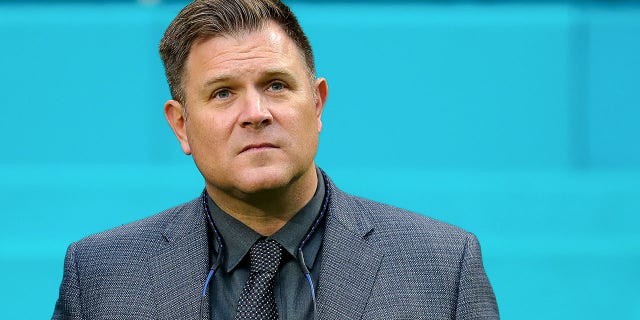 General Manager Brian Gutekunst of the Green Bay Packers before a game against the Miami Dolphins at Hard Rock Stadium on December 25, 2022 in Miami Gardens, Florida.