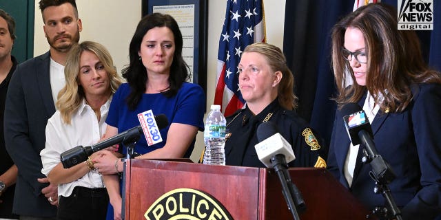 Melissa Nelson, State Attorney for the Fourth Judicial District, addresses a press conference in Jacksonville Beach, Florida on Wednesday, January 25, 2023.