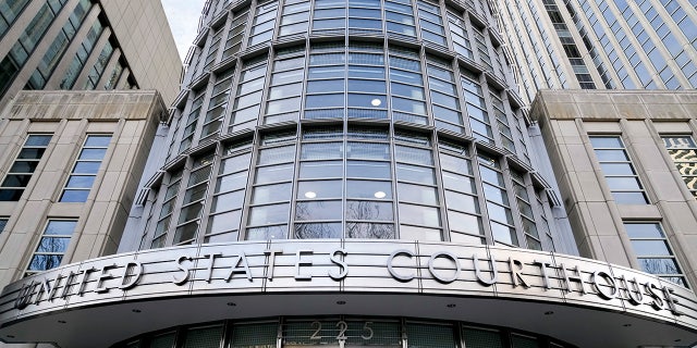 The seal of the United The facade of Federal court in Brooklyn, Tuesday, Jan. 17, 2023, in New York. Genaro Garcia Luna goes on trial on charges of helping the Sinaloa Cartel traffic drugs and protect them from capture while he was serving as Mexico’s top security official. (AP Photo/John Minchillo)