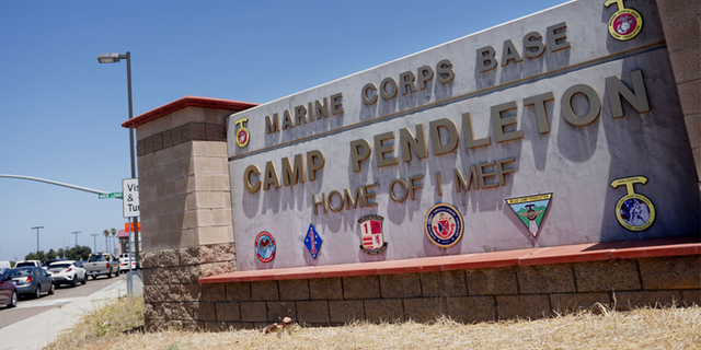 The U.S. Marine Corps Base Camp Pendleton said its main gate was temporarily closed after a driver attempted to ram their vehicle into security barriers.