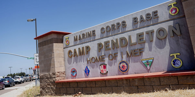 The U.S. Marine Corps Base Camp Pendleton said its main gate was temporarily closed after a driver attempted to ram their vehicle into security barriers.