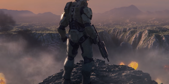 Master Chief, le protagoniste de la "Halo" série dans la bande-annonce Xbox Series X - Première mondiale en 2019. "Halo" La série est l'une des principales propriétés intellectuelles associées à la marque Xbox, sinon son fleuron.