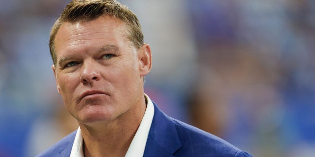 INDIANAPOLIS, IN - SEPTEMBER 12: Indianapolis Colts GM Chris Ballard is seen before the game against the Seattle Seahawks at Lucas Oil Stadium on September 12, 2021 in Indianapolis, Indiana.