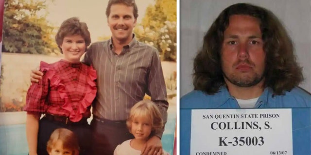 Left: Fred Rose and his family in an undated photo taken by his stepfather. Right: Convicted murderer and death row inmate Scott Forrest Collins in a 2007 prison photo.