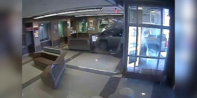 At the time of the incident, eleven employees were working behind the glass walls that prevented the van from causing further harm or damage to the building and its occupants.