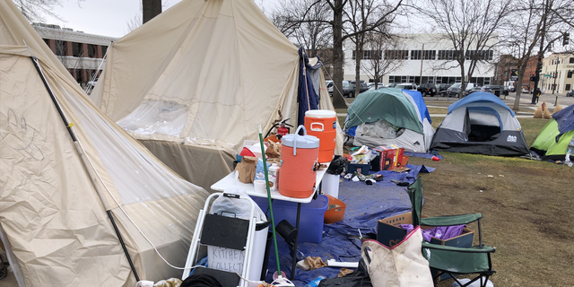 A public encampment in Idaho.