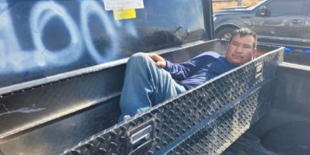 One passenger was founding hiding in a toolbox.