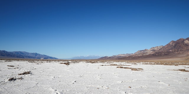 A view of Badwater Basin as people visit in Death Valley National Park, California, on Jan. 6, 2023.