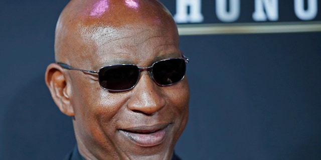 Former NFL player Eric Dickerson arrives at the 2nd Annual NFL Honors in New Orleans Feb. 2, 2013. The San Francisco 49ers will meet the Baltimore Ravens in the NFL Super Bowl XLVII football game Feb. 3.