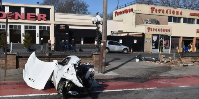 A Staten Island, New York man accused of driving drunk allegedly crashed into a utility pole, splitting the vehicle into three parts, ejecting his pregnant fiancé, and ripping the baby out of her womb, according to reports.
