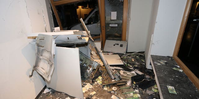 A criminal syndicate has been blowing up ATM machines in Germany. In one month in 2021, it stole some $1 million. (Photo: Hesse's State Office of Criminal Investigation/Europol.)