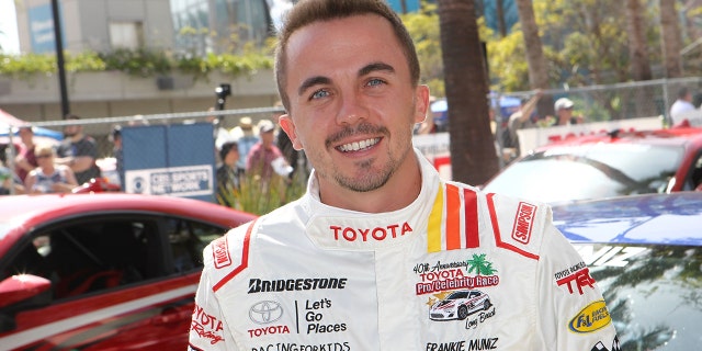 Frankie Muniz attends the 42nd Toyota Grand Prix Of Long Beach Pro/Celebrity Practice on April 15, 2016.