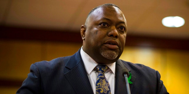 Newport News Superintendent of Schools George Parker makes remarks on the safety parameters currently in place at the city's schools during a press conference at the Newport News School Administration Building in Newport News, Va., on Monday Jan. 9, 2023. A Virginia police chief said a 6-year-old student fired the handgun that wounded a Virginia first-grade teacher while she was teaching class on Friday, Jan. 6 at Richneck Elementary School.