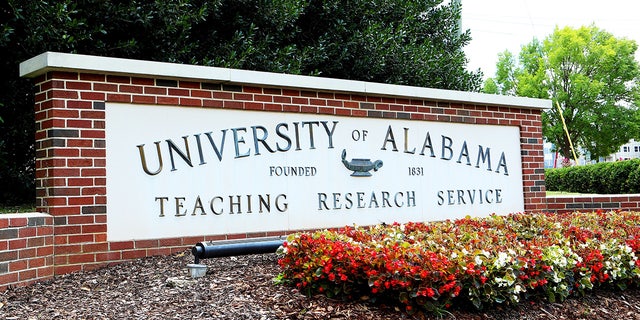 Sign at the University Of Alabama in Tuscaloosa, Alabama.