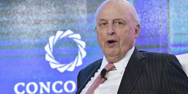 John D. Negroponte​, Vice Chairman, McLarty Associate attends the forum 'Concordia Americas: Partnering for the Future' at the 2019 Concordia Americas Summit on May 14, 2019 in Bogota, Colombia. 