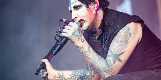 Marilyn Manson performs at the 2019 Aftershock Festival at Discovery Park Oct. 12, 2019, in Sacramento, Calif.